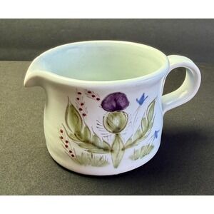 Buchan Portobello Scotland Thistle Stoneware Creamer Pitcher 182/15 Blue Vintage